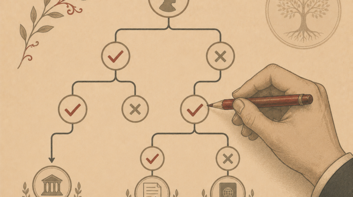 Illustration of a Polish citizenship eligibility checklist