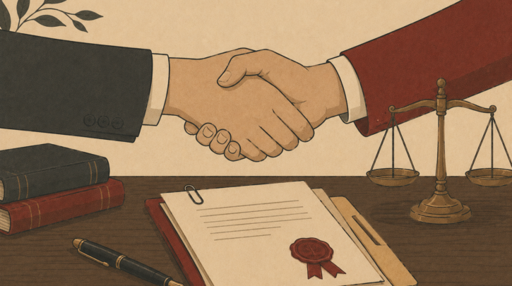 Illustration of a consultation with a Polish citizenship lawyer