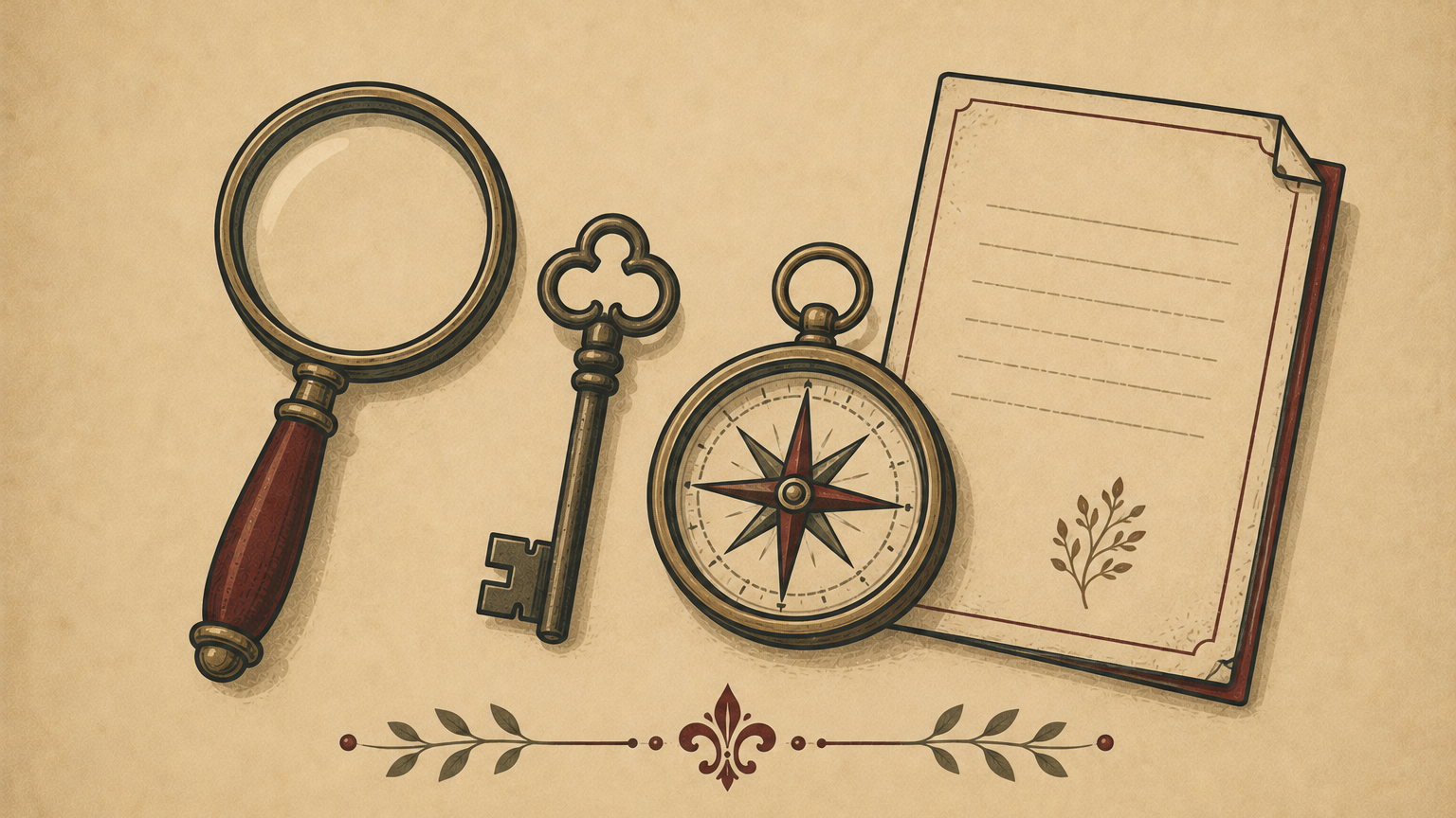Illustration of a Polish genealogy research toolkit